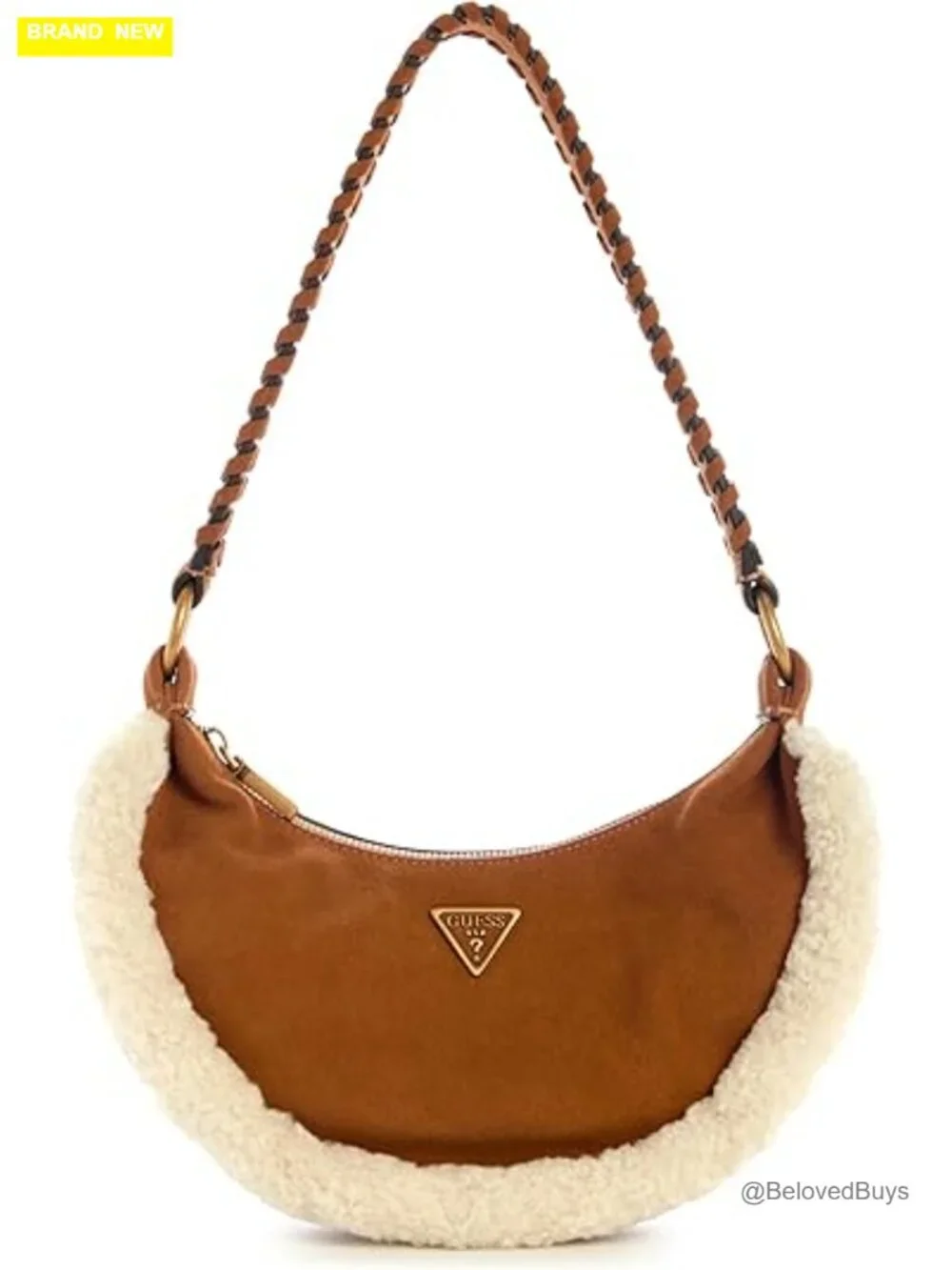 Suede Hobo Bag with Zip Pocket and Card Slips